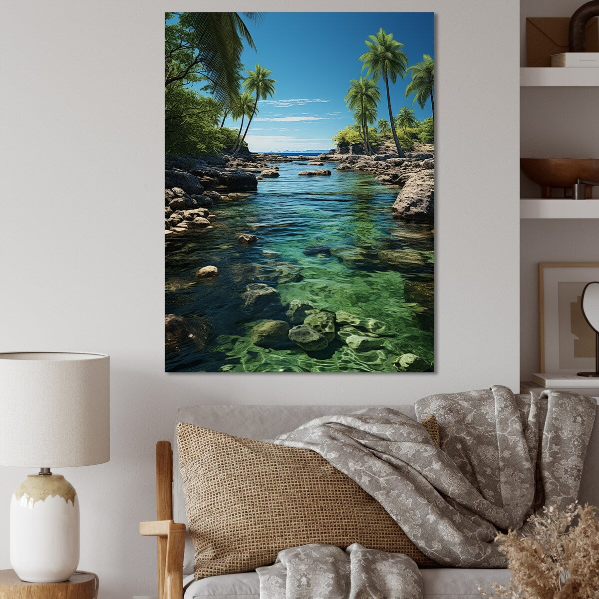 Designart "Cuba Green Paradise" Cuba Wall Art