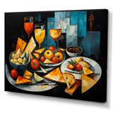 Designart "Cubic Wine Tasting Notes I" Food Wall Art