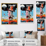 Designart "De Stijl Geyser Horizon" Geyser Wall Art