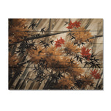 Designart "Dense Bamboo Forest II" Japon Landscape Print on Natural Pine Wood