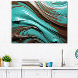 Designart "Elixir Cacao Ice Cream Liquid II" Cacao Wall Art