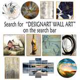 Designart "Emerald Champagne Golden Glass" Champagne Gold Wall Decor - Traditional Entryway Framed Wall Art