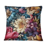 Designart "Enchanted Paisley Gard Marble Pattern II" Marble Printed Throw Pillow