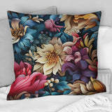 Designart "Enchanted Paisley Gard Marble Pattern II" Marble Printed Throw Pillow