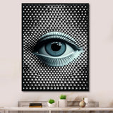 Designart "Eye In Circular Infinity V" Modern Geometric Framed Canvas Wall Art Print
