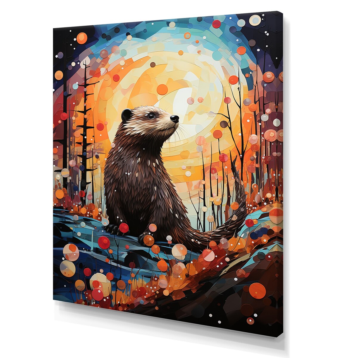 Designart "Fantasy Beaver Timberland " Beaver Wall Art