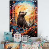 Designart "Fantasy Beaver Timberland " Beaver Wall Art