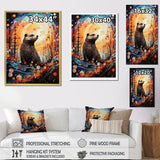 Designart "Fantasy Beaver Timberland " Beaver Wall Art