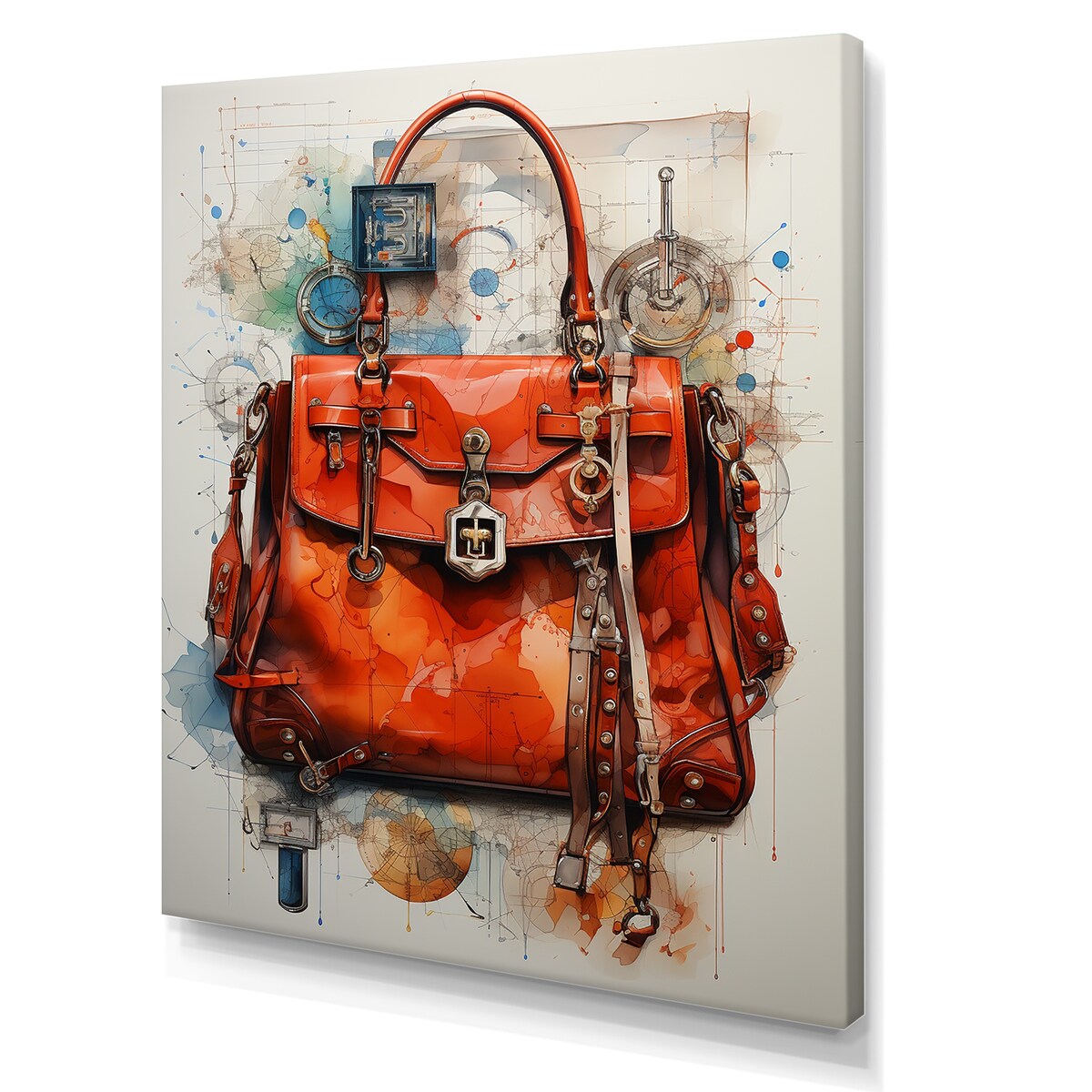 Designart "Fashionista Fashion Handbag " Fashion Bag Wall Art