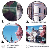 Designart "French Castle Of The Loire" France Wall Art