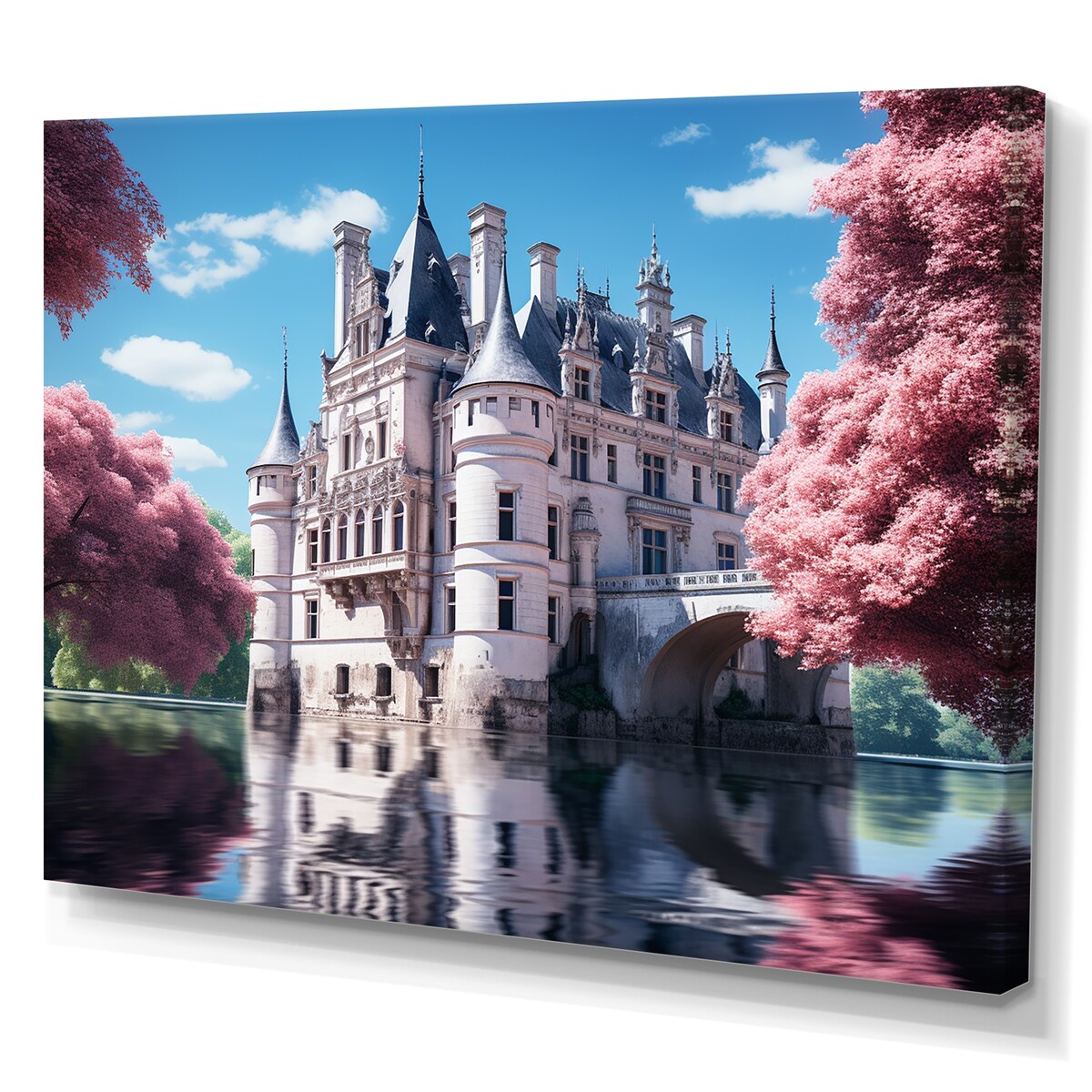 Designart "French Castle Of The Loire" France Wall Art