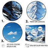 Designart "French Pyrenees Mountain Peaks " France Framed Wall Art Living Room