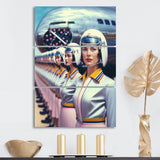 Designart "Futuristic Fashion For Woman I" Fashion Woman Canvas Art Print - 3 Panels