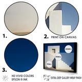 Designart "Geometric Soft Color Beach House " Coastal Minimalism Wall Art