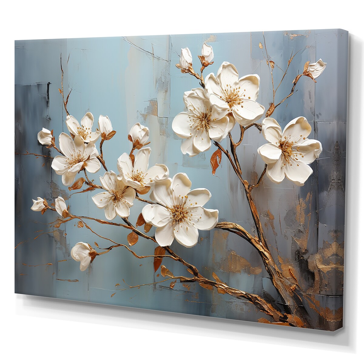 Designart "Gilded Beauty Daffodils Gilded Accents " Daffodils Wall Art