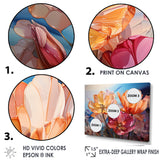 Designart "Glass Tulips Liquid Art " Tulips Wall Art