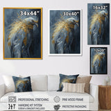 Designart "Gold Boho Chic Feathers Iii" Glam Feather Framed Canvas Art Print