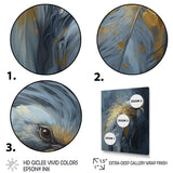 Designart "Gold Boho Chic Feathers Iii" Glam Feather Framed Canvas Art Print