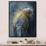Designart "Gold Boho Chic Feathers Iii" Glam Feather Framed Canvas Art Print