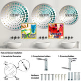 Designart "Gold Teal Oceans Alchemy Spiral I" Abstract Spirals Gold Wall Mirror - Modern Wall Art Mirror For Bathroom