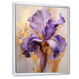 Designart "Golden Twilight Spiral I" Abstract Spirals Framed Wall Decor