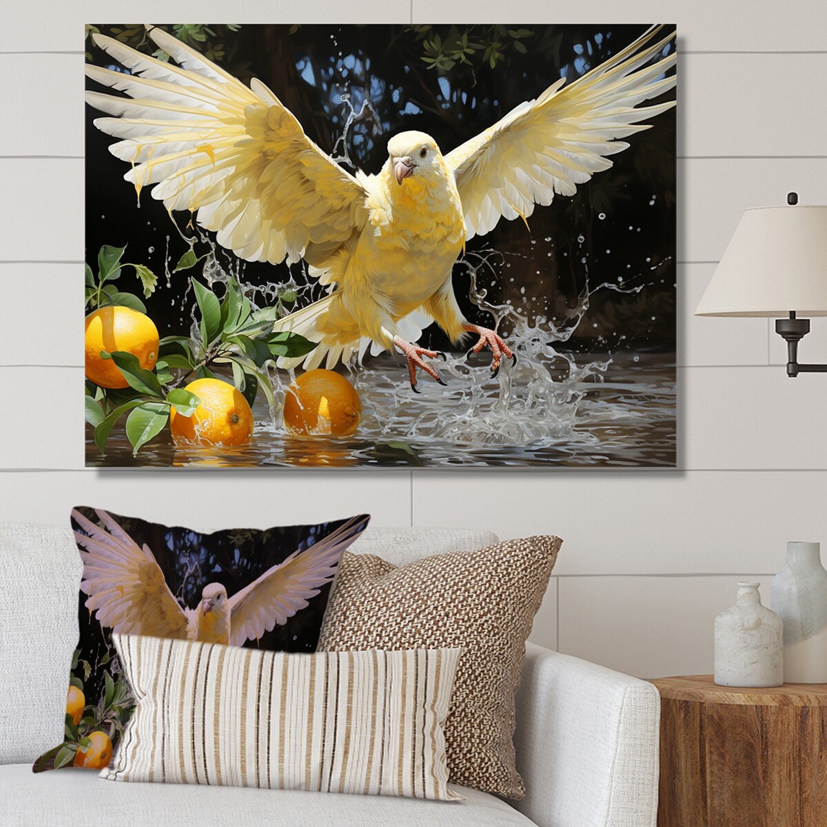 Designart "Graceful Dove I" Dovewall Art