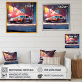 Designart "Graffity Car In Tokyo I" Car/Van Wall Art