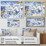 Designart "Greek Santorini Odyssey I" Greece Framed Wall Decor