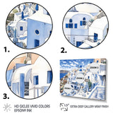 Designart "Greek Santorini Odyssey I" Greece Framed Wall Decor