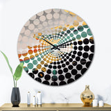Designart "Green and Gold Mystical Landscapes" Green Abstract Clocks Modern Wall Clocks For Hallway Décor
