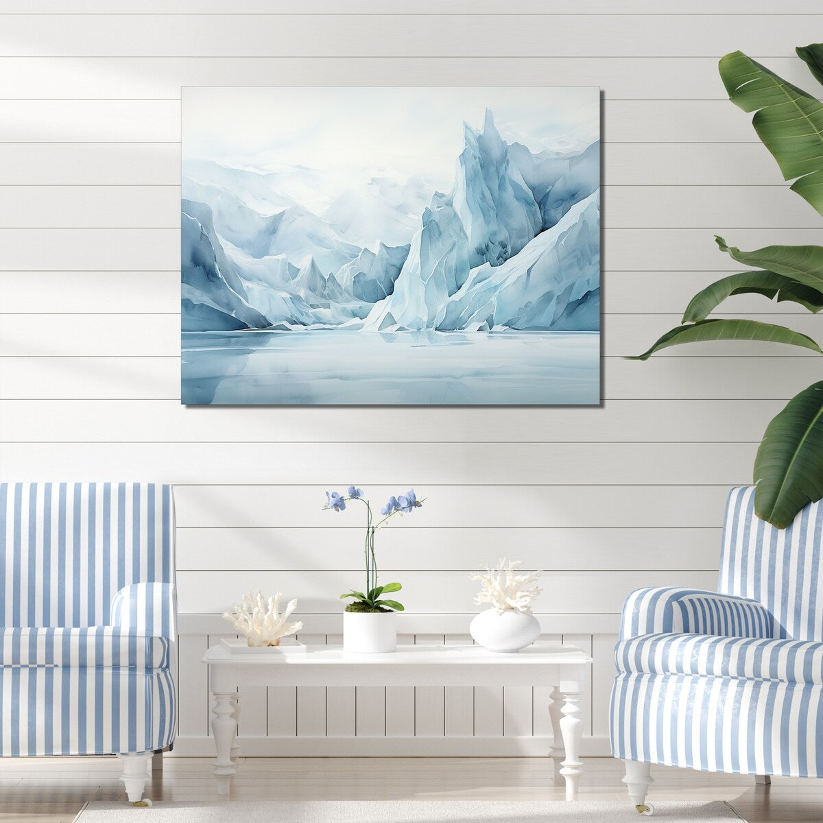 Designart "Greenland Frozen Wonderland Lansdcape VI" Glacier Wall Art