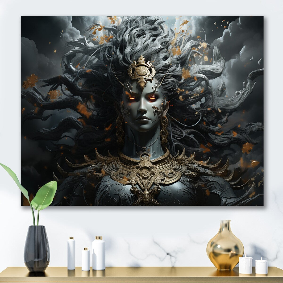 Designart "Hinduism Indras God I" Hinduism Wall Art