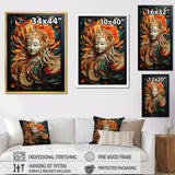 Designart "Hinduism Religious Mask " Hinduism Wall Art