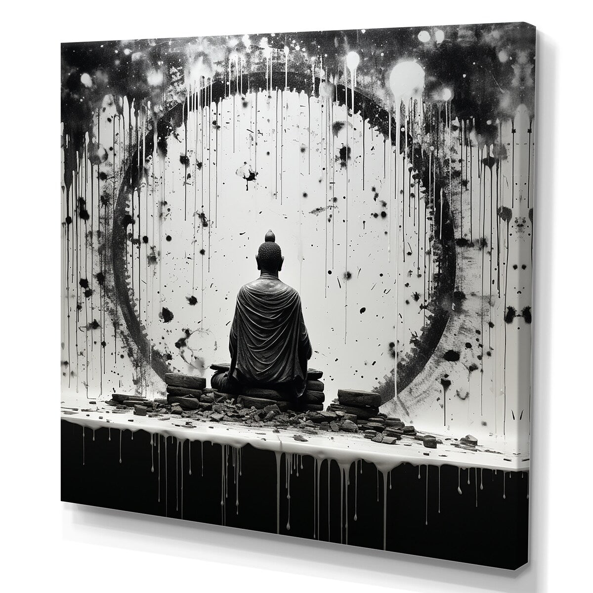 Designart "Holy Buddhism Statue IV" Buddhism Wall Art