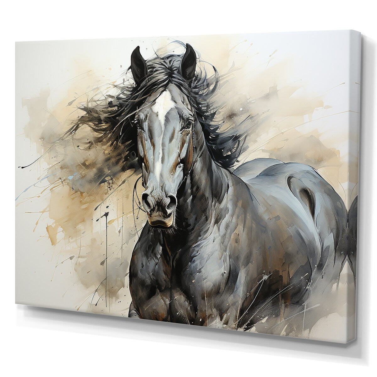 Designart "Hooves In Harmony Horse" Horse Animal Wall Decor