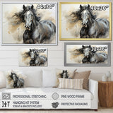 Designart "Hooves In Harmony Horse" Horse Animal Wall Decor