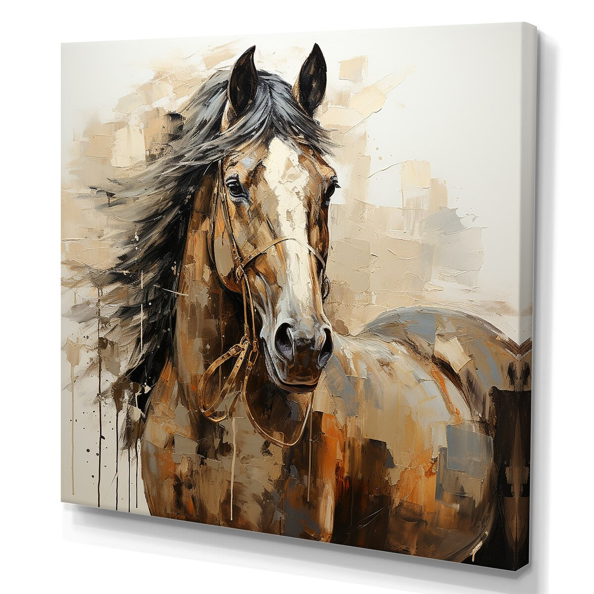 Designart "Horse Symbolic Freedom " Horse Animal Wall Decor