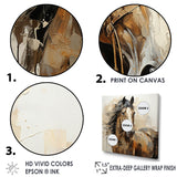 Designart "Horse Symbolic Freedom " Horse Animal Wall Decor