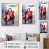 Designart "In Style Fashion Handbag" Fashion Framed Wall Decor