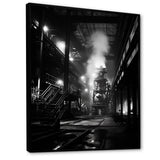 Designart "Industrial Landscape Obsidian Omen " Factories Framed Canvas Prints