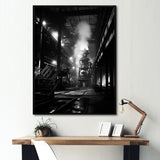 Designart "Industrial Landscape Obsidian Omen " Factories Framed Canvas Prints