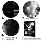 Designart "Industrial Landscape Obsidian Omen " Factories Framed Canvas Prints