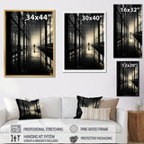 Designart "Industrial Landscape Sapphire Sunrise " Factories Framed Wall Art Prints