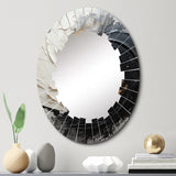 Designart "Infinite Motion IV" Abstract Modern Wall Mirror