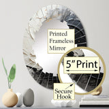Designart "Infinite Motion IV" Abstract Modern Wall Mirror