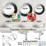 Designart "Infinite Motion IV" Abstract Modern Wall Mirror