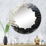 Designart "Infinite Motion IV" Abstract Modern Wall Mirror