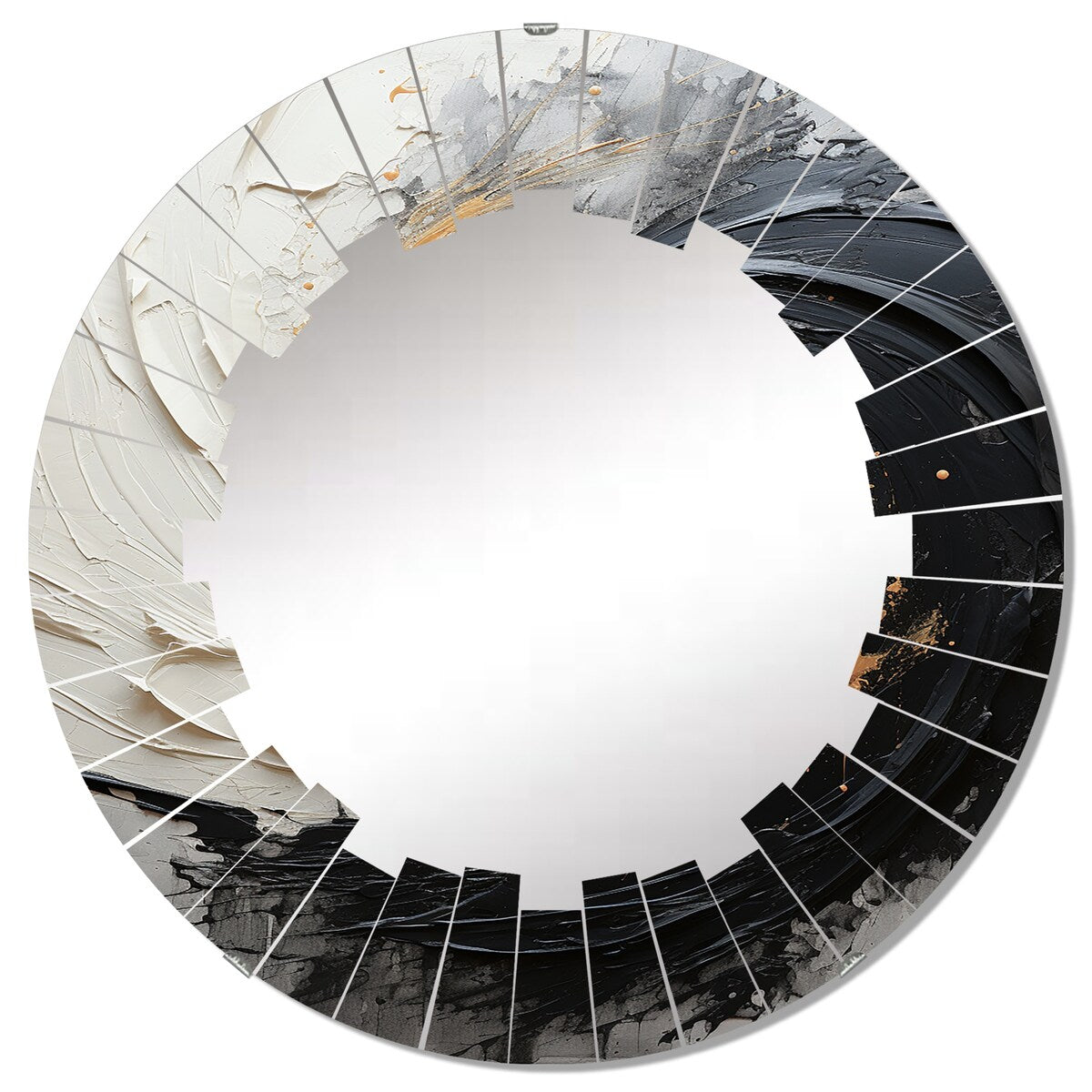 Designart "Infinite Motion IV" Abstract Modern Wall Mirror