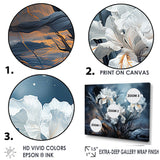 Designart "Irises In Stormy Gray Tones Expession" Irises Wall Art