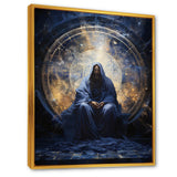 Designart "Isaiahs Insight Indigo Christianity" Christianity Framed Canvas Prints